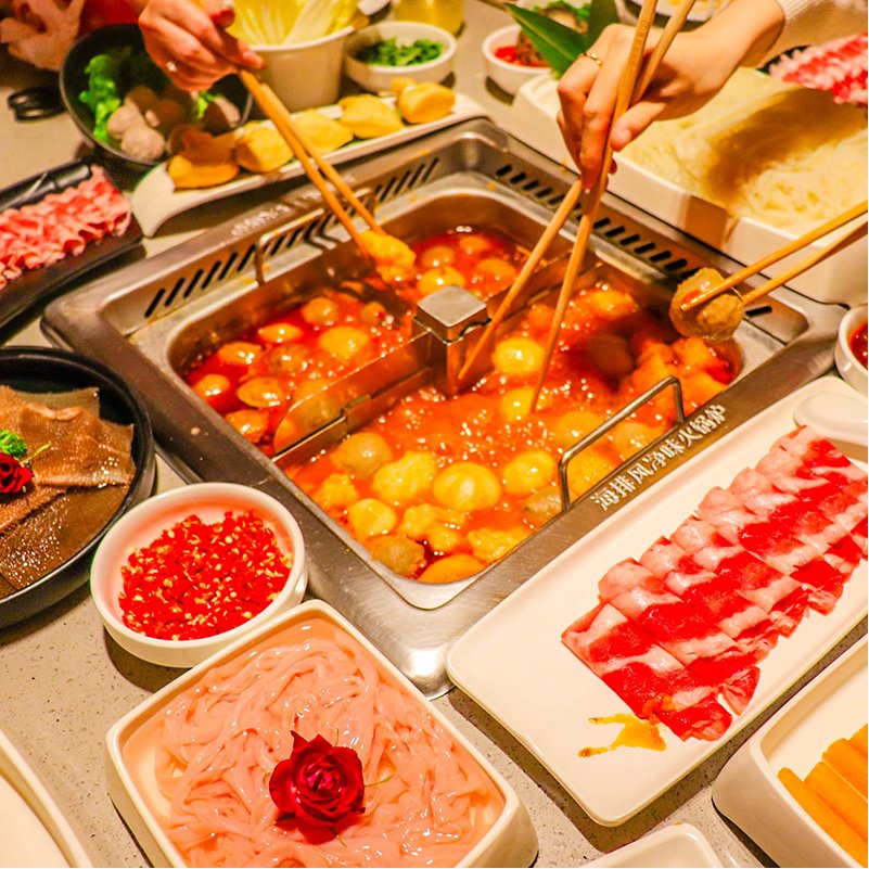 【5件9折】安井火锅食材牛筋潮汕风味牛肉丸虾球虾滑牛羊肉卷毛肚