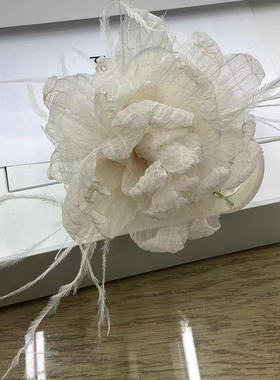 春季新款花朵抓夹发量少