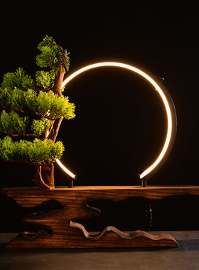 创意中式禅意小沙弥和尚小僧摆件创意灯饰玄关客厅家居陶瓷装饰品