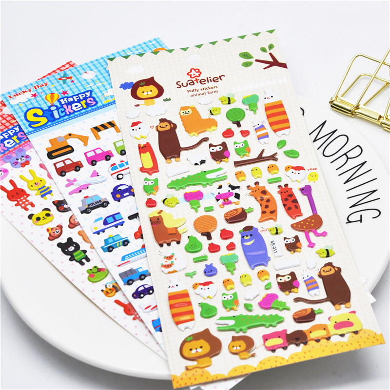 韩国可爱卡通动物手机贴纸 手帐素材日记本装饰贴手账diy泡泡贴画,淘宝优惠券,粉丝福利购,淘宝优惠卷