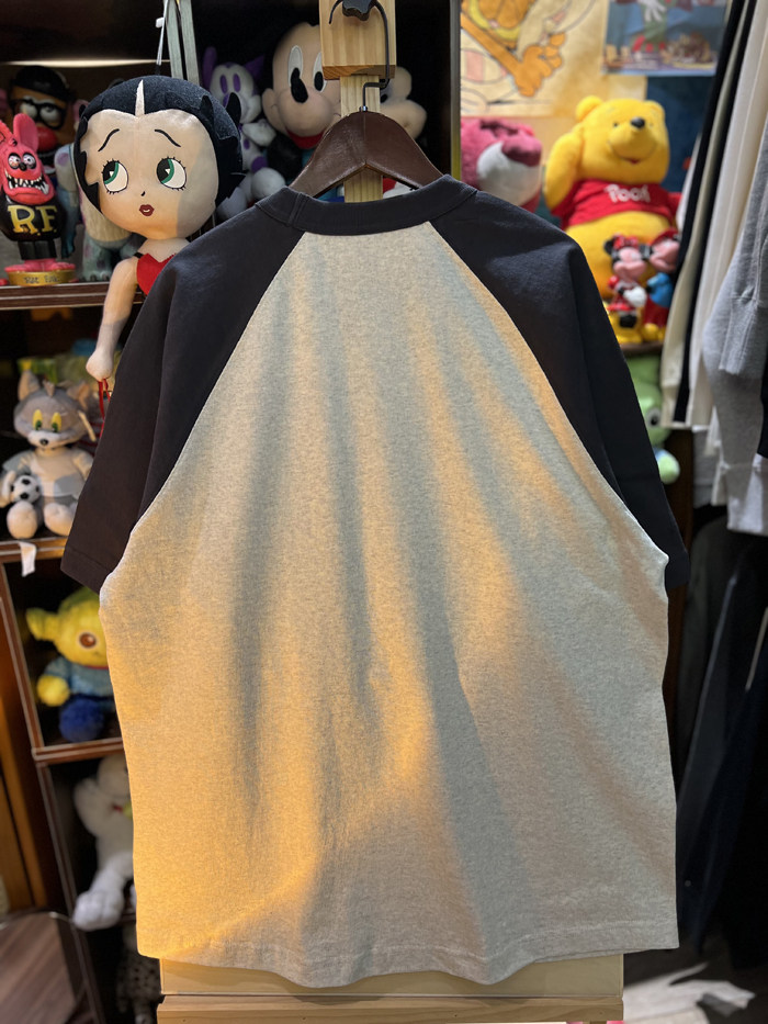 美式复古 vintage 可爱趣味米老鼠 拼色插肩粗棉重磅男女情侣T恤,淘宝优惠券,粉丝福利购,淘宝优惠卷