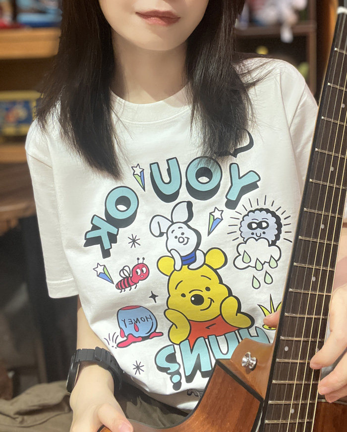 美式复古 vintage 维尼小熊 220克小领口薄款纯棉休闲男女情侣T恤,淘宝优惠券,粉丝福利购,淘宝优惠卷