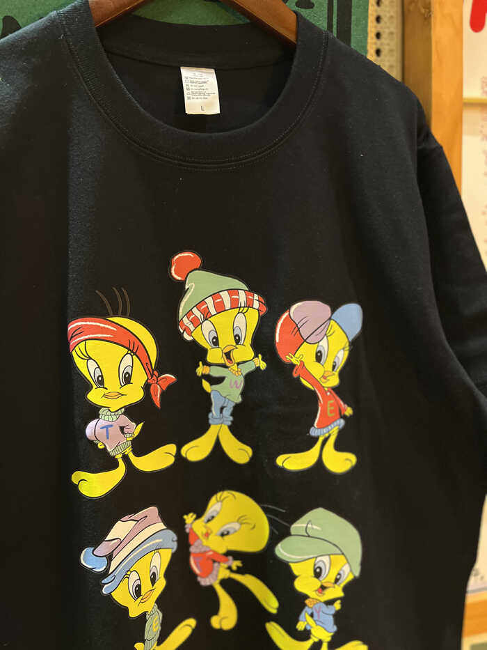 美式复古 vintage 可爱崔迪鸟 220克小领口酒红色纯棉男女情侣T恤,淘宝优惠券,粉丝福利购,淘宝优惠卷