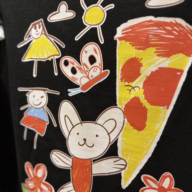 美式复古 vintage 卡通趣味涂鸦兔子  拼色纯棉重磅男女情侣T恤,淘宝优惠券,粉丝福利购,淘宝优惠卷