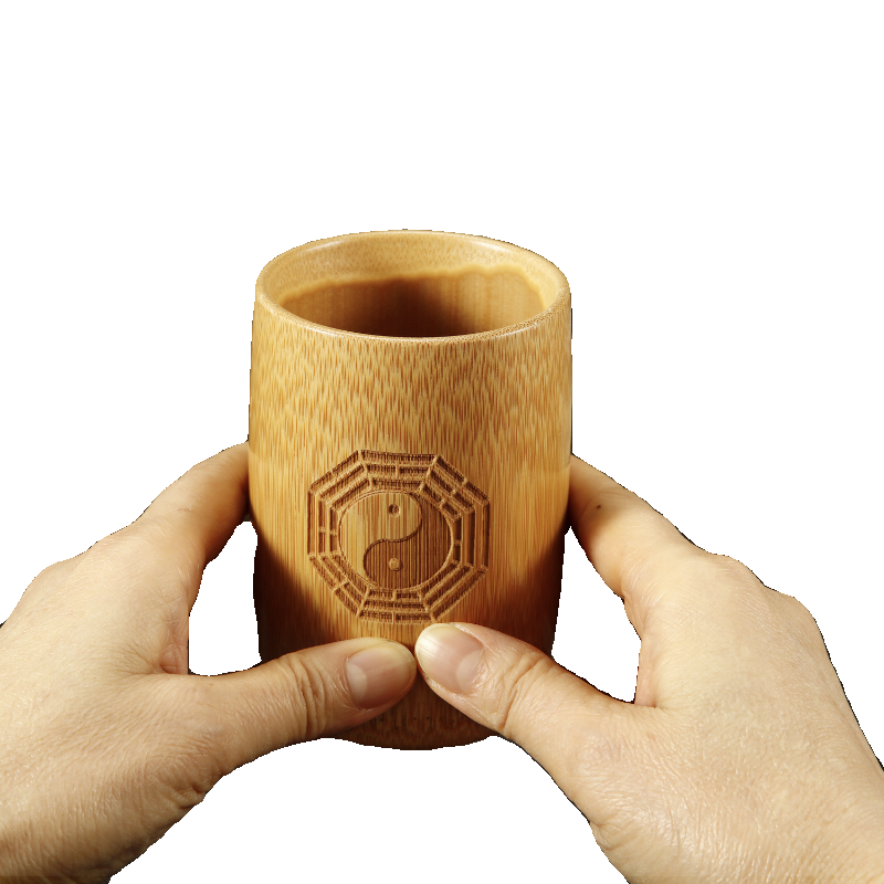 太极竹卦筒铜钱方圆图解签书易经学习教具周易桌面摆件六爻摇签筒,淘宝优惠券,粉丝福利购,淘宝优惠卷