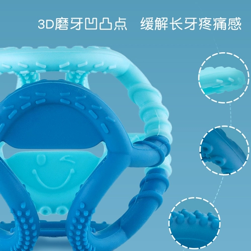 Bumkins Детский прорезыватель, детская игрушка для детских зубов, жевательная силиконовая хваталка, можно грызть