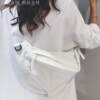 Canvas bag crossbody women's 2026 new chest bag dumpling bag