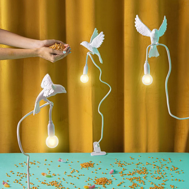 意大利seletti创意桌面灯具麻雀鸟台灯室内装饰艺术夜灯节日礼物,淘宝优惠券,粉丝福利购,淘宝优惠卷