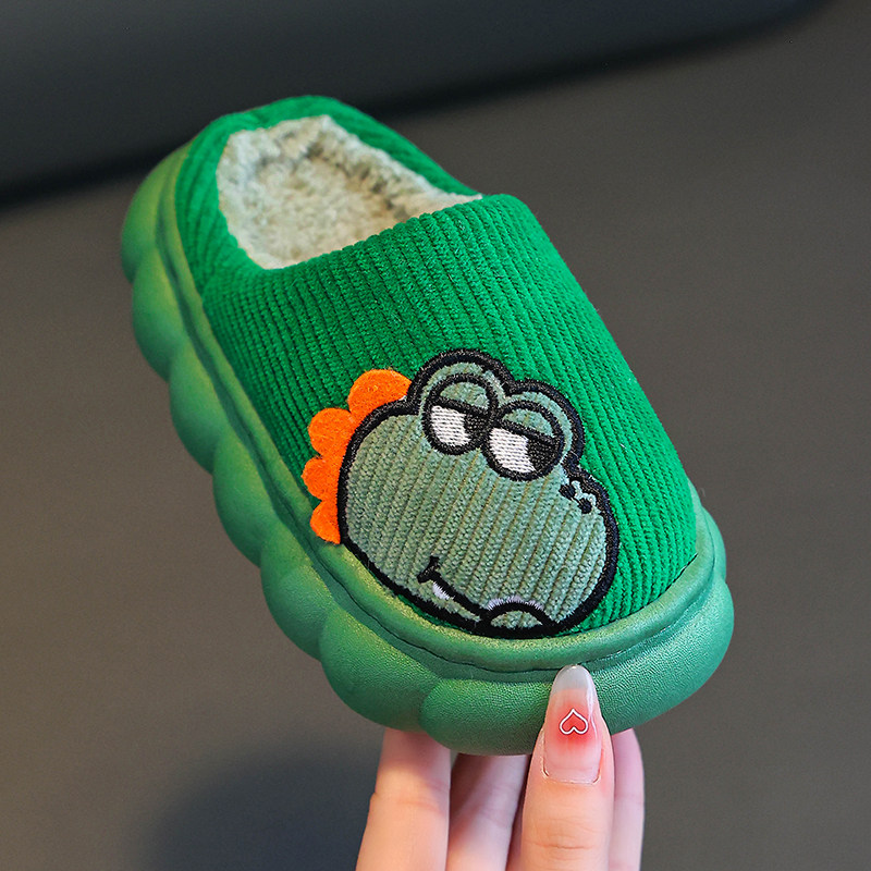 冬季儿童棉拖鞋家居室内一家三口亲子鞋防滑保暖卡通拖鞋男女宝宝