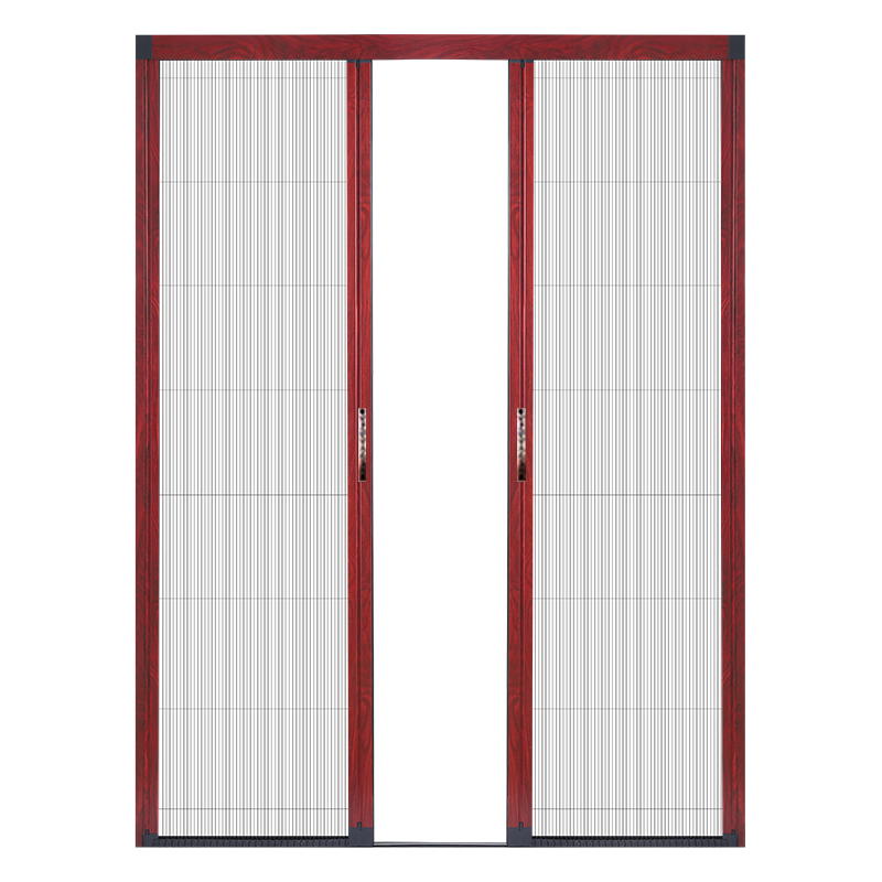 无轨折叠风琴式纱门定制铝合金隐形推拉式防蚊虫可拆洗免打孔沙门