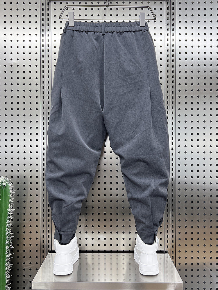 秋冬新款西裤男士配马丁靴的裤子男哈伦裤魔术贴束脚痞帅休闲裤男,淘宝优惠券,粉丝福利购,淘宝优惠卷