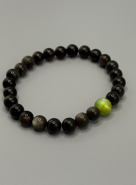 7ABSTENTIONS黑曜青苹果中性手串