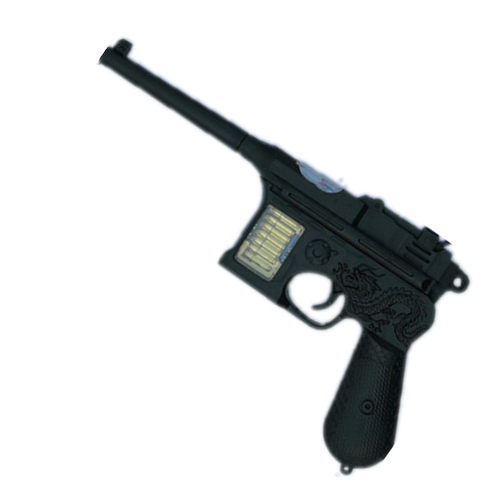 儿童玩具枪演出道具盒子枪驳壳枪八路军短枪红军毛瑟枪电动音乐枪 - 图3