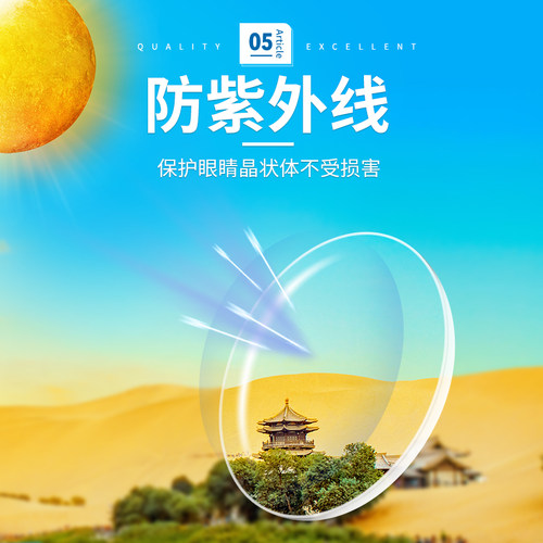 锆钻非球面防辐射近视远视散光树脂镜片1.56 1.61 1.67 1.71 1.74 - 图3