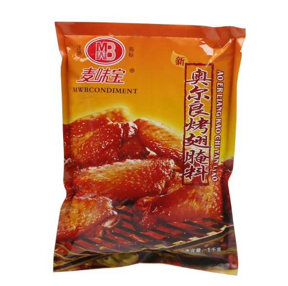 麦味宝奥尔良烤翅腌料1kg*12袋 炸鸡烧烤鸡腿烤肉鸡叉骨新奥尔良 - 图3