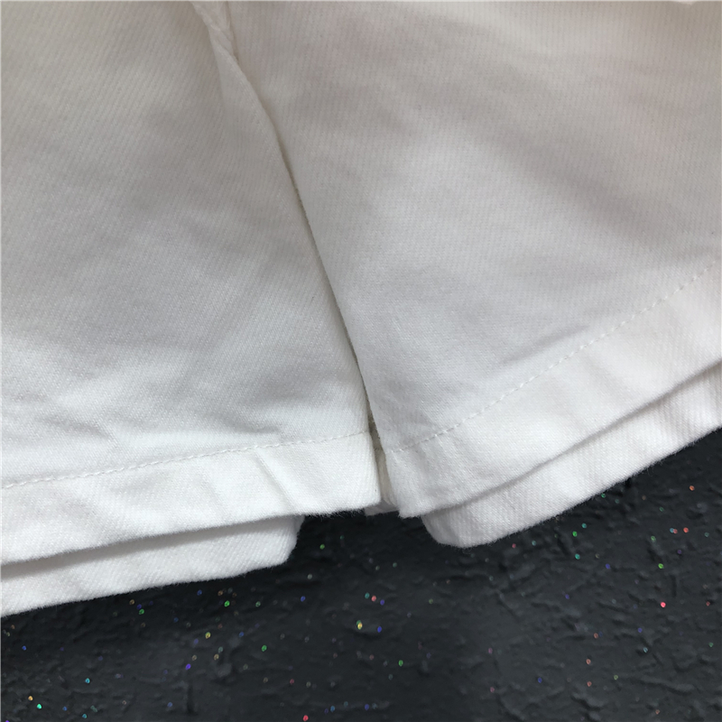 艾天丽旗舰店艾天丽a字阔腿裤裙短裙女20夏季新款时尚白色高腰显瘦牛仔半身裙2