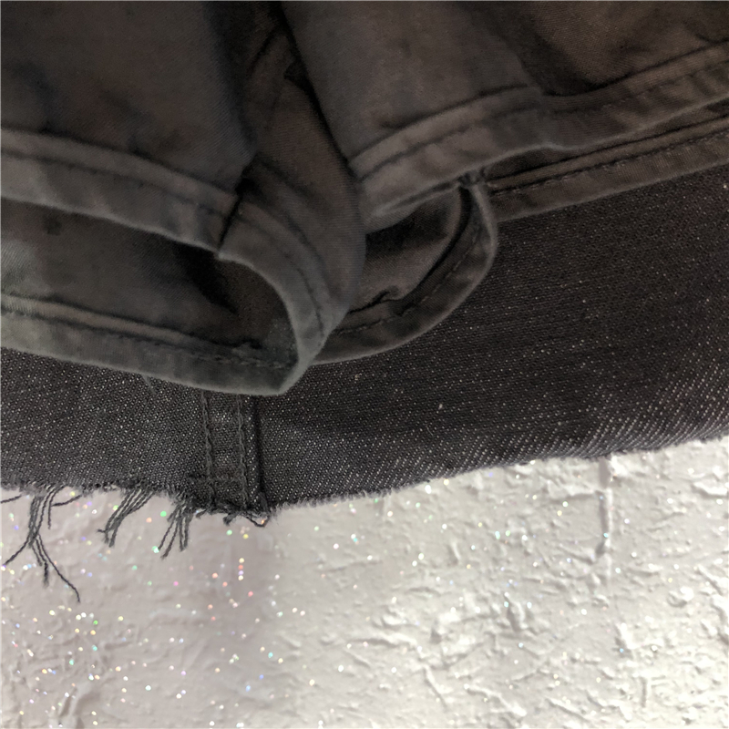 艾天丽旗舰店时尚口袋破洞A字短裤裙女20早秋新款高腰遮胯显瘦包臀牛仔半身裙1