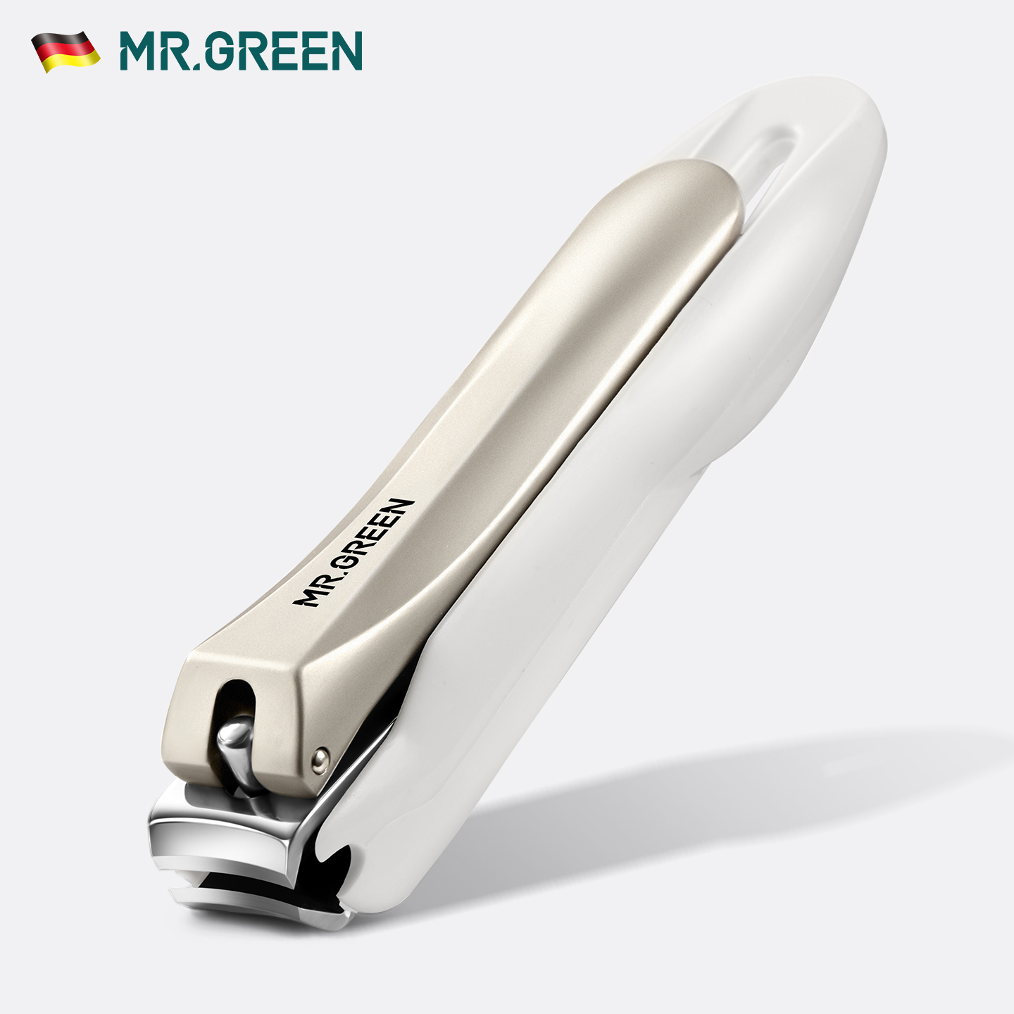 德国MR.GREEN防飞溅指甲刀钳便携式指甲剪单个家用尖斜口偏钥匙扣 - 图0