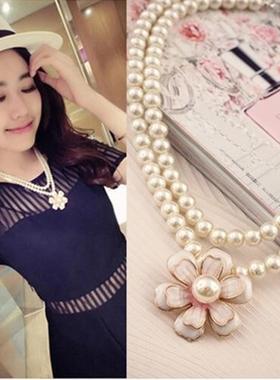 法式名媛甜美优雅气质时尚百搭珍珠项链女晚宴礼服颈链婚服配饰