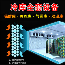 Cold Storage Depot Full Range Equipment Small Fruits Vegetables Meat Food Flowers Mobile Refreshing freezer Custom Installation
