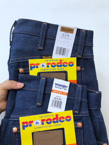 14.75oz美国正品威格wrangler直筒牛仔裤重磅未脱浆原牛00-13mwz - 图2