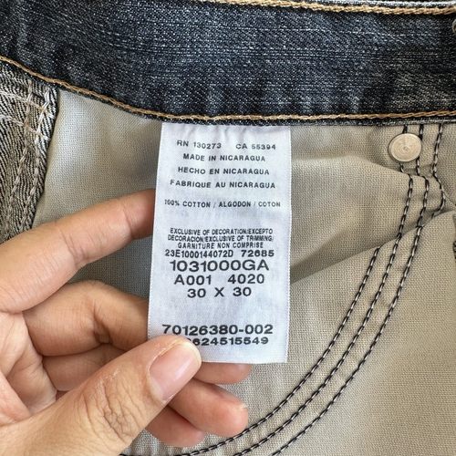 现货12oz.美国正品威格wrangler纯棉中腰宽松直筒牛仔裤31000ga - 图2