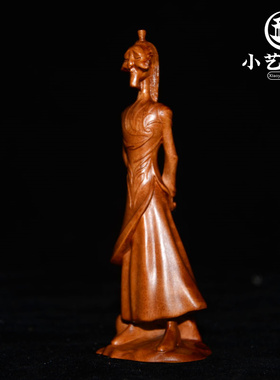 哪吒电影周边雷击木木雕手办摆件