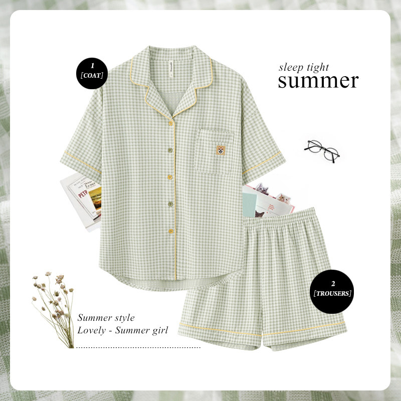 思莉太太情侣装夏季一男一清新睡衣 思莉太太睡衣/家居服套装