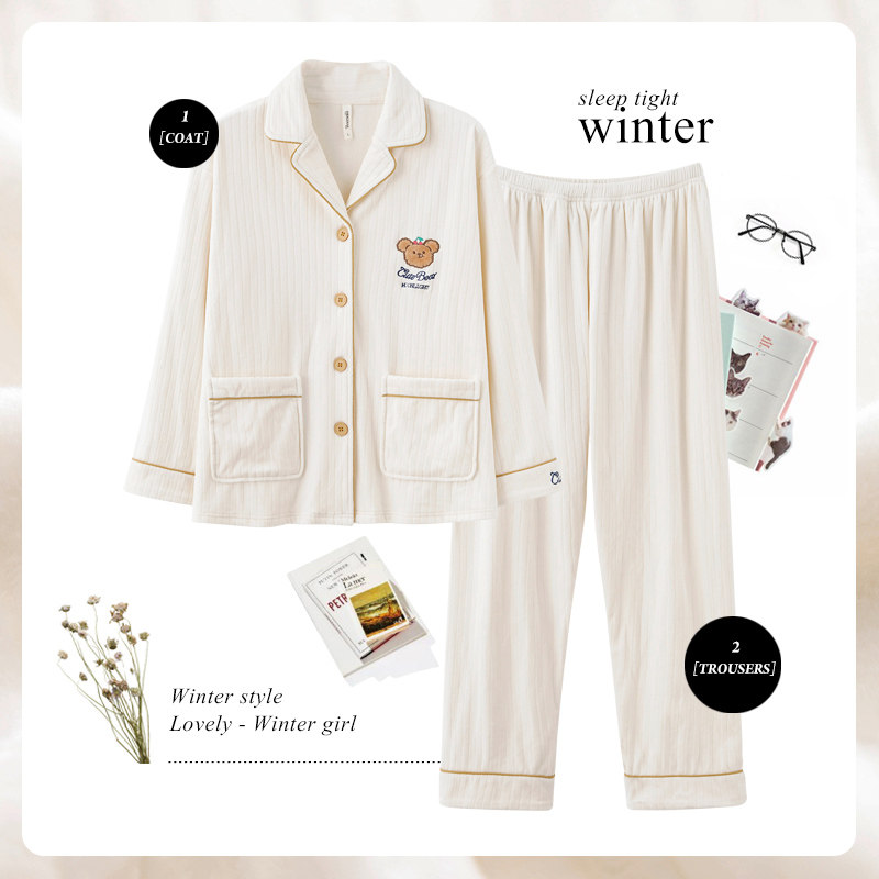 思莉太太情侣睡衣冬季海岛绒 思莉太太睡衣/家居服套装