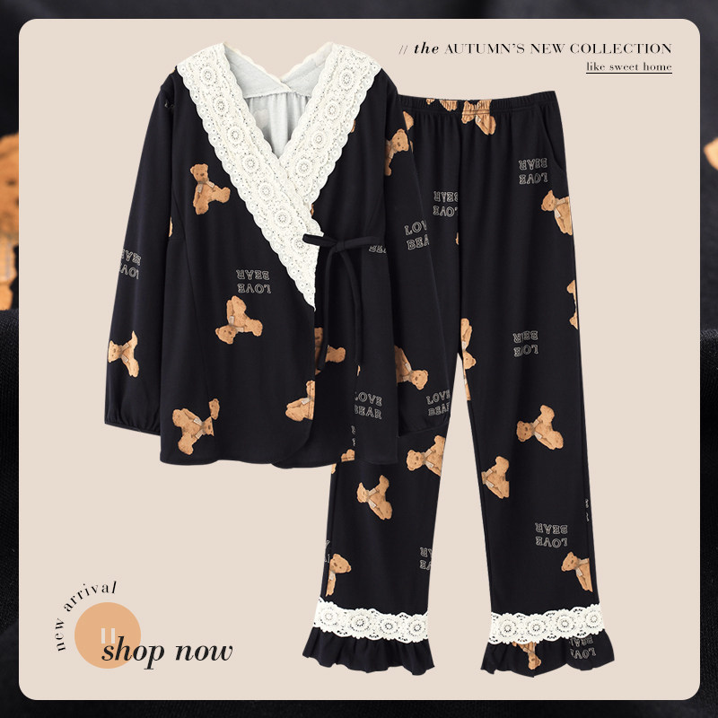 思莉太太情侣睡衣2021新款流行秋冬 思莉太太睡衣/家居服套装