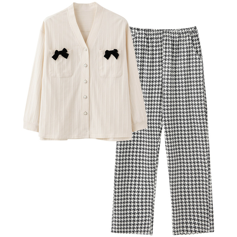 思莉太太情侣春秋款纯棉长袖男睡衣 思莉太太睡衣/家居服套装