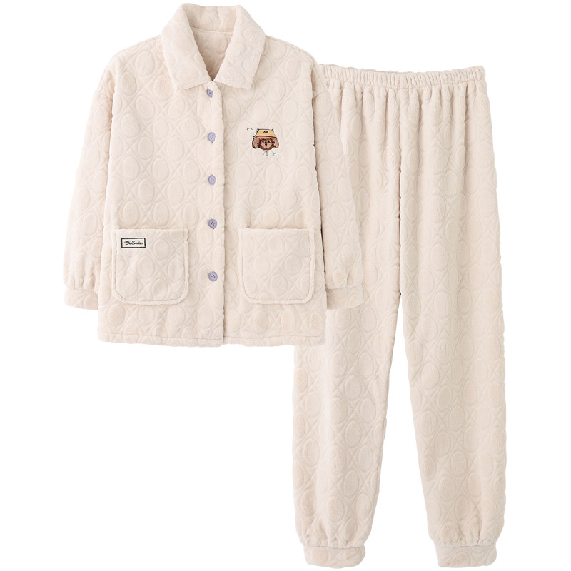 思莉太太情侣冬季珊瑚绒绒新款睡衣 思莉太太睡衣/家居服套装