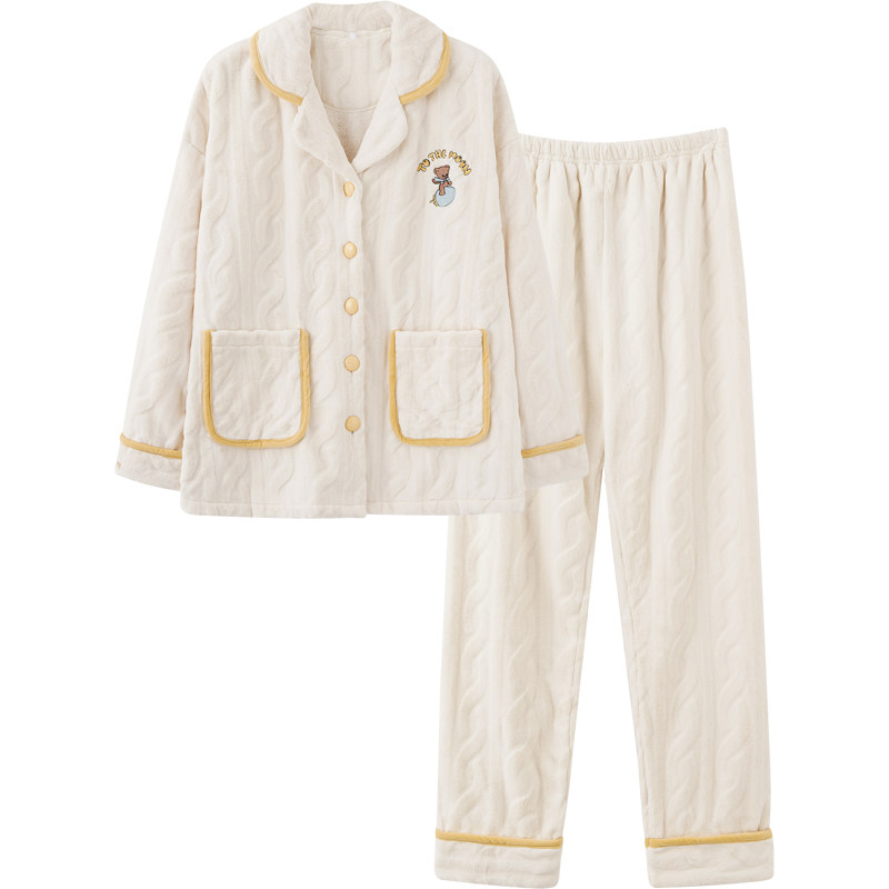 思莉太太冬款2021年新款珊瑚绒睡衣 思莉太太睡衣/家居服套装