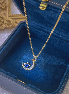 星月钛钢锁骨链女百搭时尚挂链