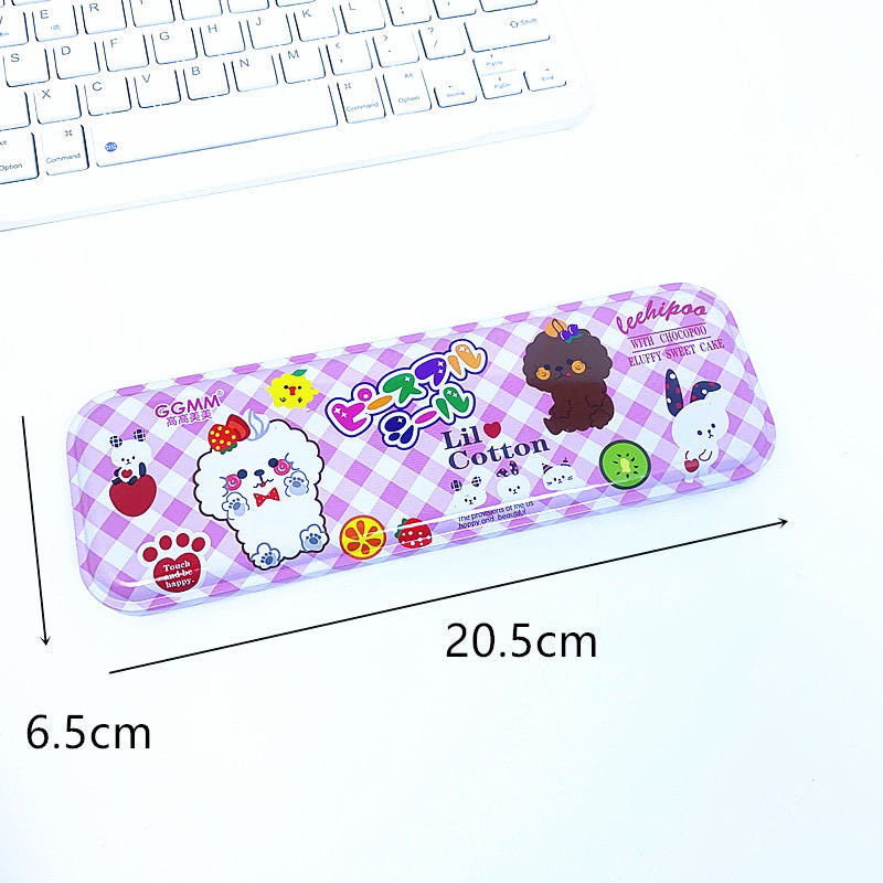Primary school student tinplate single layer cartoon pencil case small pen box children cute creative pencil case kindergarten gift