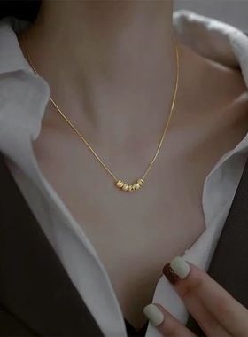 轻奢高级气质百搭时尚转运珠项链