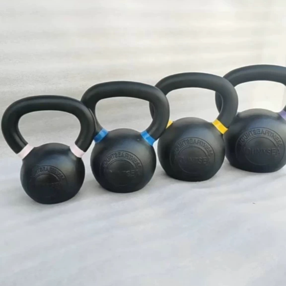 Hard kettlebells, cast one-piece kettlebells, solid kettlebells, men's and women's fitness kettlebells, home hip lifting kettlebells