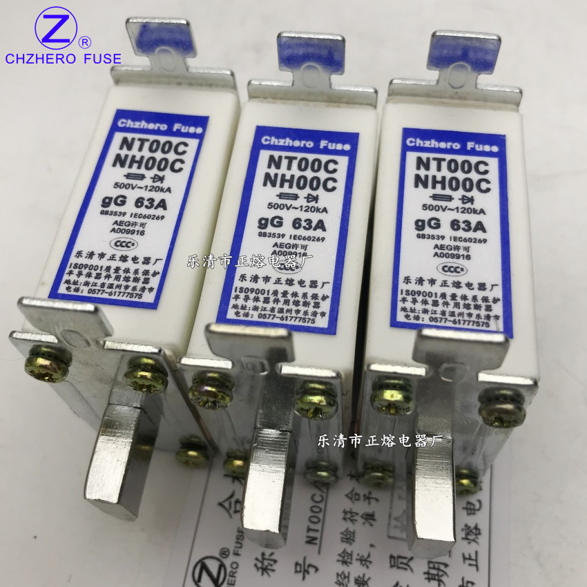 NT00C/NH00C-2A 4A 6A 8A 10A 12A 15A 16A 20A 25A熔断器500V - 图2