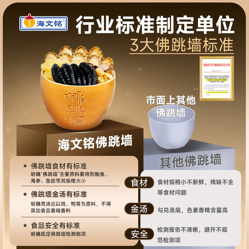海文铭福州正宗佛跳墙加热即食官方旗舰店正品金汤鲍鱼海参大盆菜