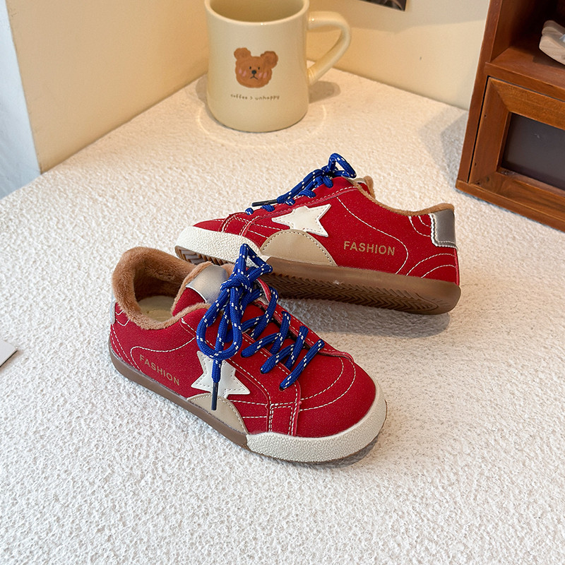 儿童板鞋2025秋冬新款加绒休闲鞋子女童运动鞋男童脏脏鞋德训棉鞋,淘宝优惠券,粉丝福利购,淘宝优惠卷