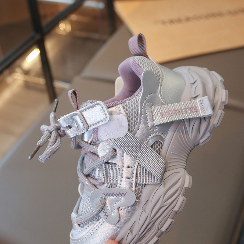 童鞋女童2026春秋季新款儿童小白鞋男童休闲软底中大童运动老爹鞋,淘宝优惠券,粉丝福利购,淘宝优惠卷