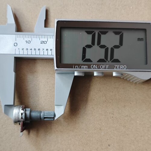 12型单联3脚电位器B50K B503 功放音量电位器 圆花轴 柄长15MM - 图2