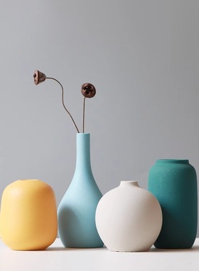 鲸鸿陶瓷装饰花简约现代桌面玄关