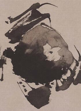 :1明 徐渭 黄甲图轴立轴挂画水禽螃蟹P水墨画国画法微喷复制临摹