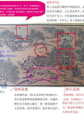 明上河图全图R故宫版1比1精裱玉轴名画新品7米高清山水画卷轴