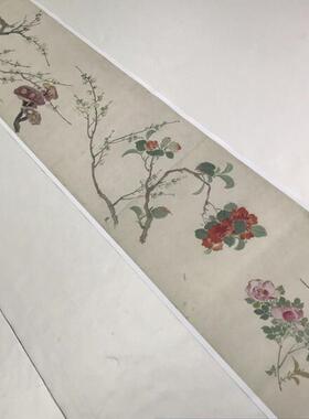 周之冕百卉图艺术微喷复制品原大U高清宣纸画国画花鸟水墨装饰画
