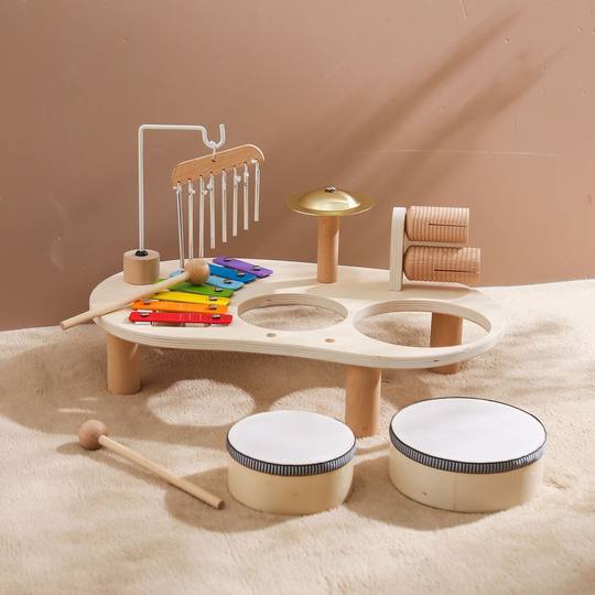 Piano de coordinación mano-ojo para niños con música multifuncional para bebés