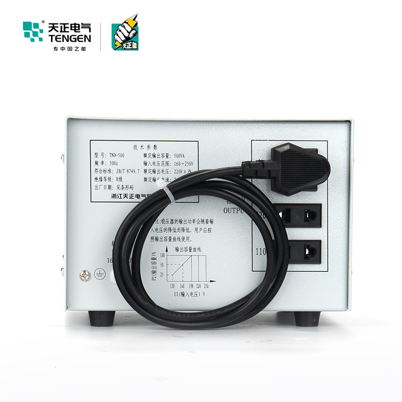 天正TND-0.5KVA单相家用空调全自动稳压器500W电脑冰箱220V稳压器 - 图2