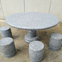 Granite Marble Table Round Table Stone Bench Subyard Square Bench Domestic Outdoor Park Strip Chair Backrest Slate Chair