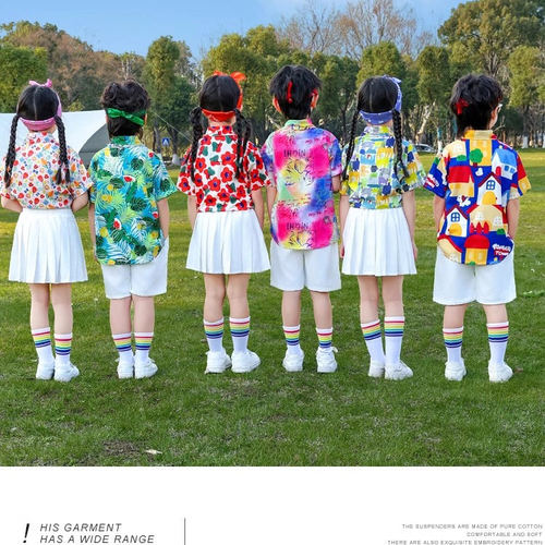 六一儿童演出服90年代复古港风啦啦队小学生幼儿园运动会表演服装 - 图2
